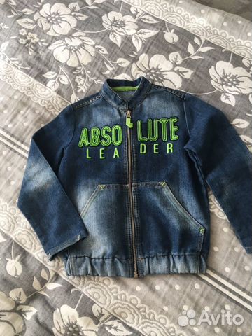 Ветровка джинсовка 116р глория джинс