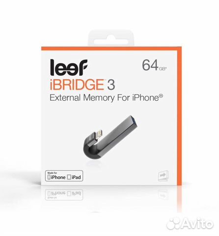 Доп. память Leef iBridge 3 64gb (iPhone, iPad)