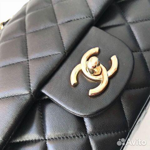 Новая женская сумка черная золото кожа Chanel Новая женская сумка черная золото кожа Chanel