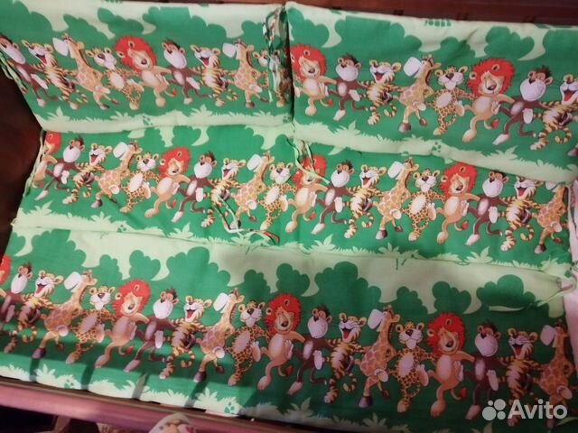 Набор из 7 предметов для кроватки (бортики)