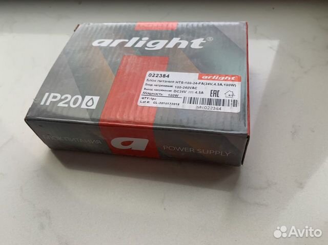 Блок питания HTS-100-24-FA (24V, 4,5A, 100W)