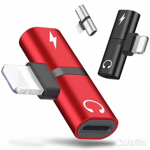 Переходник Lightning на 2 lightning (наушники и за Переходник Lightning на 2 lightning (наушники и за