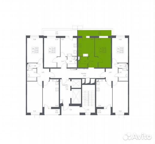 1-к квартира, 32.7 м², 11/17 эт. 1-к квартира, 32.7 м², 11/17 эт.