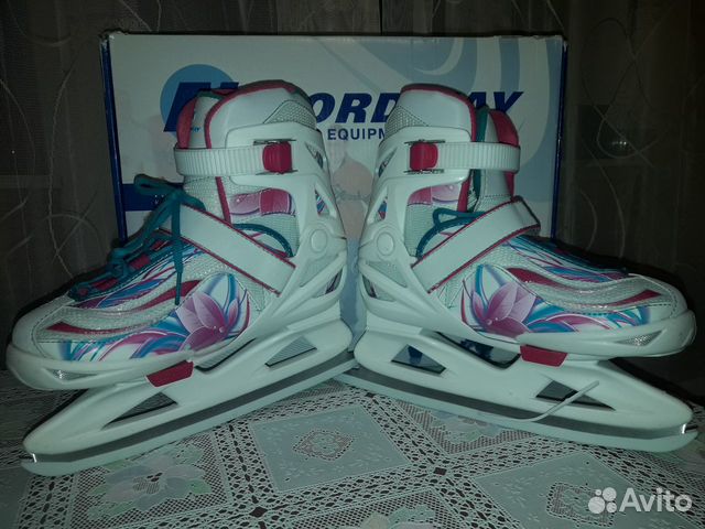 Детские раздвижные ледовые коньки, р.31-36