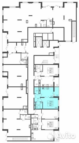 1-к квартира, 35.7 м², 1/17 эт. 1-к квартира, 35.7 м², 1/17 эт.