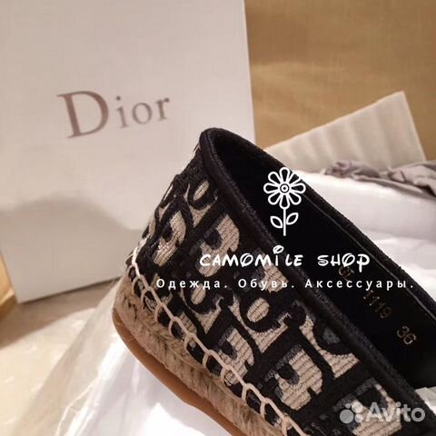 Эспадрильи Christian Dior (36-41) Luxe Эспадрильи Christian Dior (36-41) Luxe