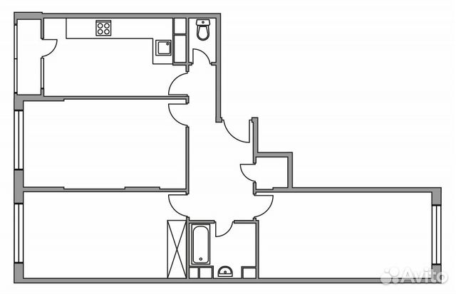 3-к квартира, 81.1 м², 10/10 эт.