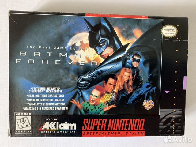 Игра для Супер Нинтендо, us ntsc, Batman Forever Игра для Супер Нинтендо, us ntsc, Batman Forever