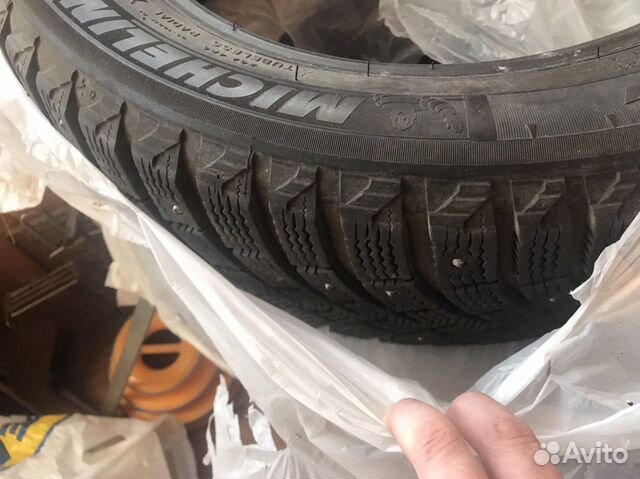 Б/у шины Michelin. 205/55 r16 зима