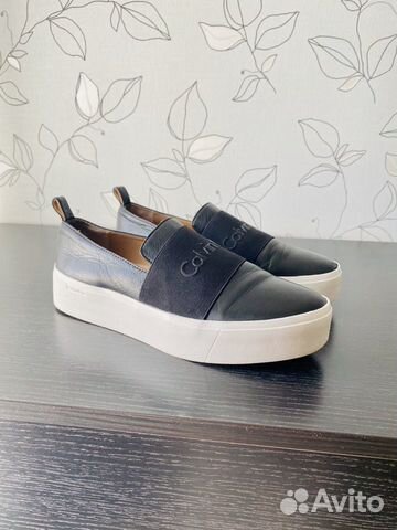 Слипоны Calvin Klein (оригинал) женские б/у Слипоны Calvin Klein (оригинал) женские б/у