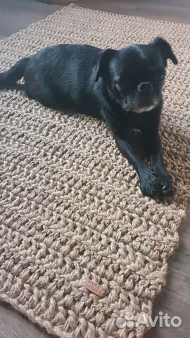 Ковер ручной работы из джута, вязаный ковер Ковер ручной работы из джута, вязаный ковер