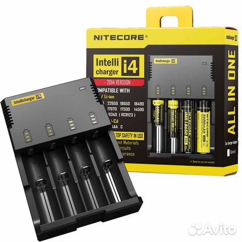 Зарядное устройство Nitecore Intellicharger i4 Зарядное устройство Nitecore Intellicharger i4
