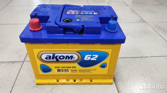 Б\у акб на ваз 60 а/ч прямой (242х175х190)