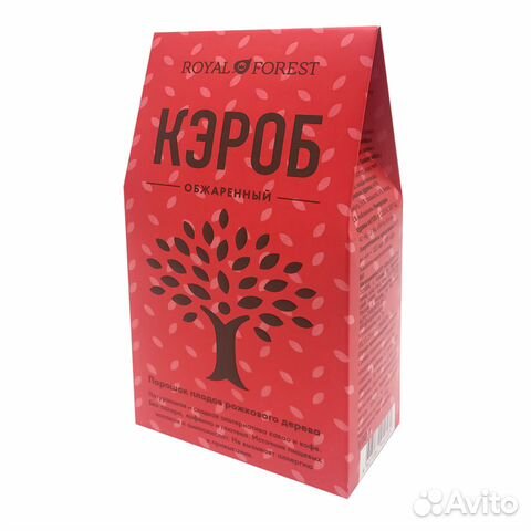 Кэроб обжаренный порошок (carob) Royal Forest