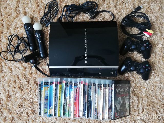 Sony PlayStation 3 FAT+2 джойстика+PSEye+2PSMove Sony PlayStation 3 FAT+2 джойстика+PSEye+2PSMove