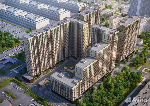 2-к квартира, 53.8 м², 16/22 эт. 2-к квартира, 53.8 м², 16/22 эт.