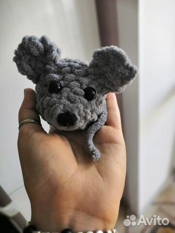 Вязаные игрушки. Мышка амигуруми. Мягкие игрушки