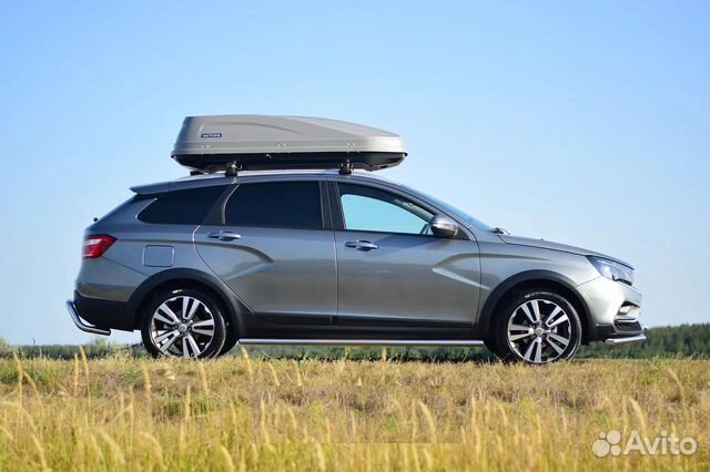 Бокс на крышу Active Base. Автобокс 450л серый Бокс на крышу Active Base. Автобокс 450л серый