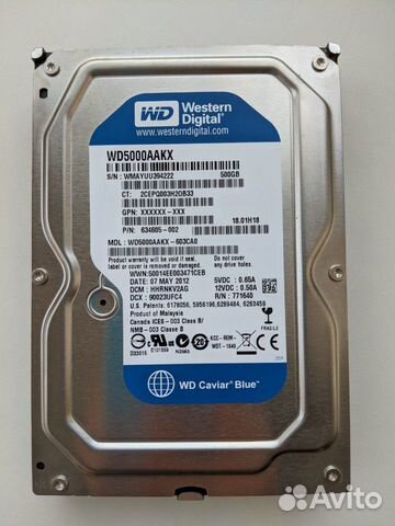 Жёсткий диск Western Digital 500 Гб Жёсткий диск Western Digital 500 Гб