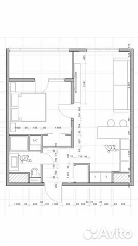 1-к квартира, 42 м², 8/22 эт. 1-к квартира, 42 м², 8/22 эт.
