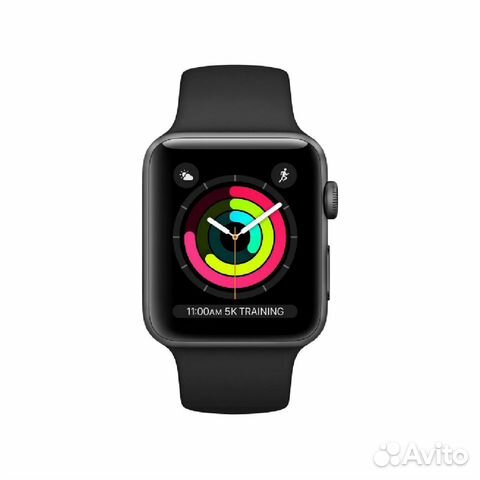 Часы Apple Watch Series 3 GPS, 42mm Space Grey Aluminium Case with Black  Sport Band, Model A1859 MTF32GK/A купить в интернет-магазине itcase.by