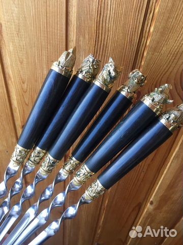 Набор шампуров 6 зверей