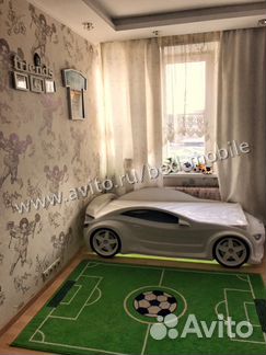 Кровать машина Тесла EVO белая