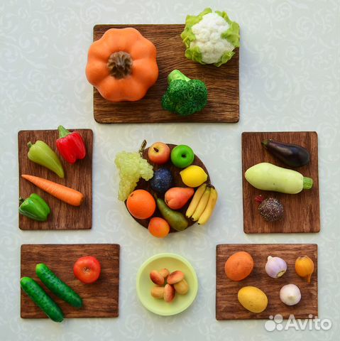 Овощи и фрукты для игр