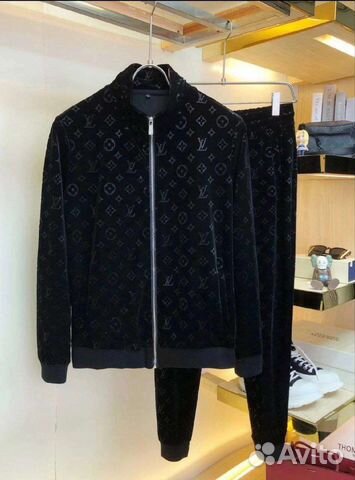 Спортивный костюм мужской louis vuitton велюр