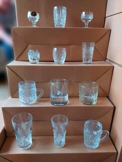 Хрусталь: стаканы, фужеры, стопки, кружки, бокалы