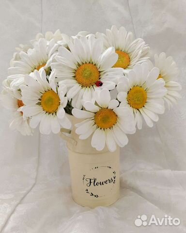 Ромашки из фоамирана ручной работы