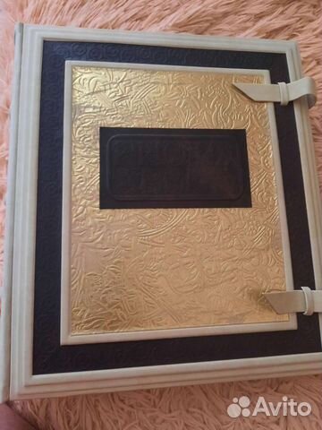 Фотоальбом переплёт натуральная кожа