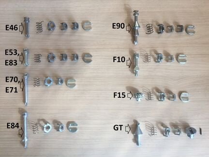 Ремкомплект личинки замка двери BMW