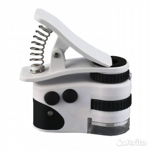 Микроскоп,лупа прищепка (увеличение 50Х )