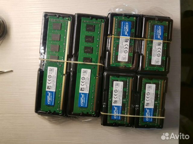 Новая Crucial ddr3 sodimm dimm