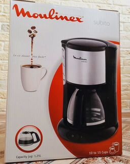 Кофеварка-moulinex sabito 1,25 l новая