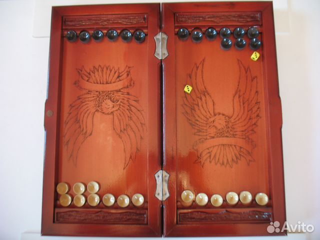 Нарды деревянные резные Иванушка Пастушок Свирель