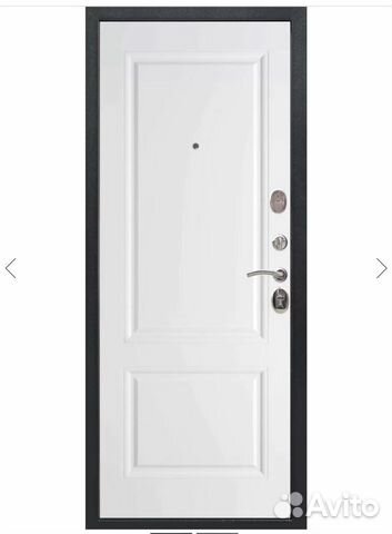 Дверь. Гарда. Серебро эмаль белая