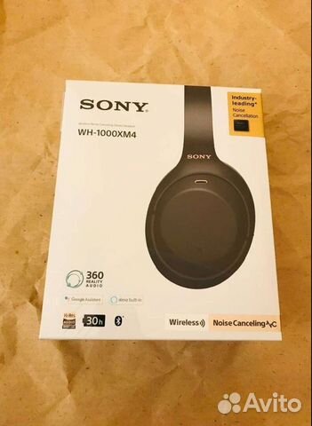 Наушники накладные Sony WH-1000XM4 Black (новые)