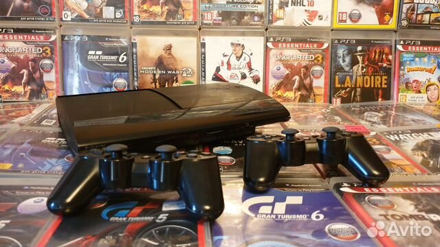 Sony Playstation 3 SSlim 500гб 2геймпада 139игрhen
