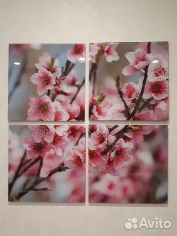 Картина на стекле из 4 частей