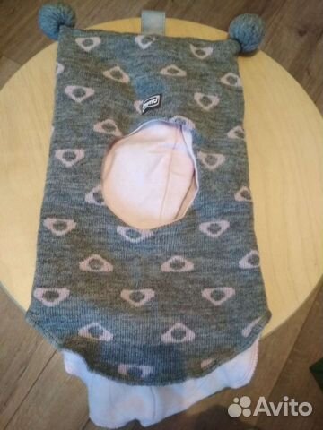 Шапка шлем для девочки Teyno, зимняя