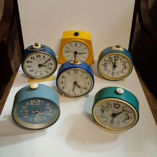 Будильники времен СССР