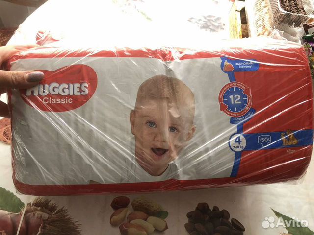 Подгузники huggies classic 4
