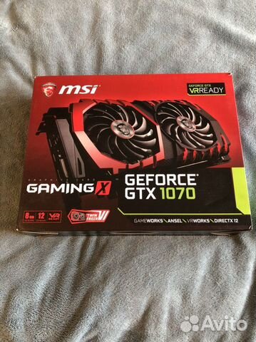 Видеокарта MSI GTX 1070 Gaming X 8G