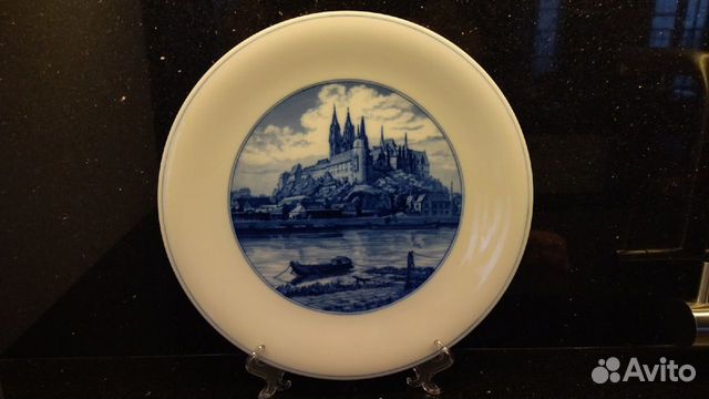 Тарелка декоративная, настенная.31см мейсен meiss