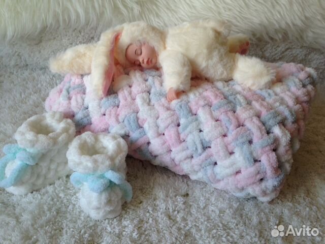 Детский плед/на рождение/подарок