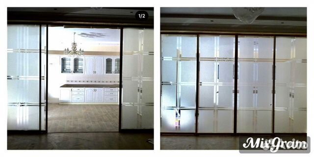 Двери с пескоструйным рисунком