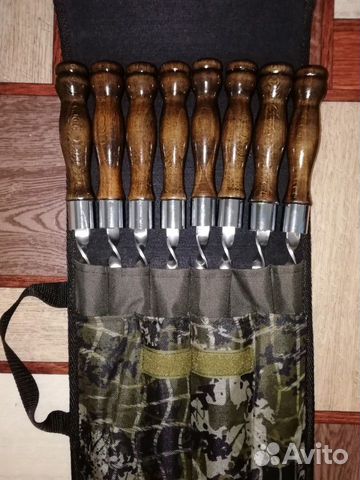 Шампура с деревянной ручкой