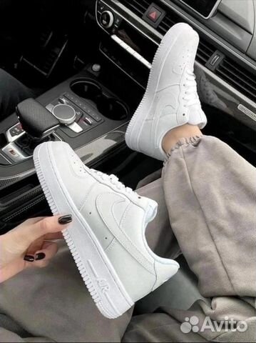 Nike air force 1 женские белые кроссовки